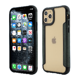 [50699] Husa iPhone 11 Pro Max, Smart Case, Soft Edge and Clear Back, Green