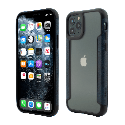 [50703] Husa iPhone 11 Pro Max, Smart Case, Soft Edge and Clear Back, Navy Blue