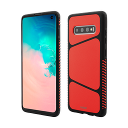 [50853] Samsung Galaxy S10, Smart Case, Anti-Shock, Combo Series, Red