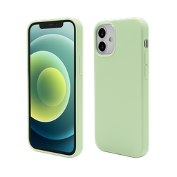 [53462] Husa iPhone 12 mini, Clip-On Soft Touch Silk Series, Green