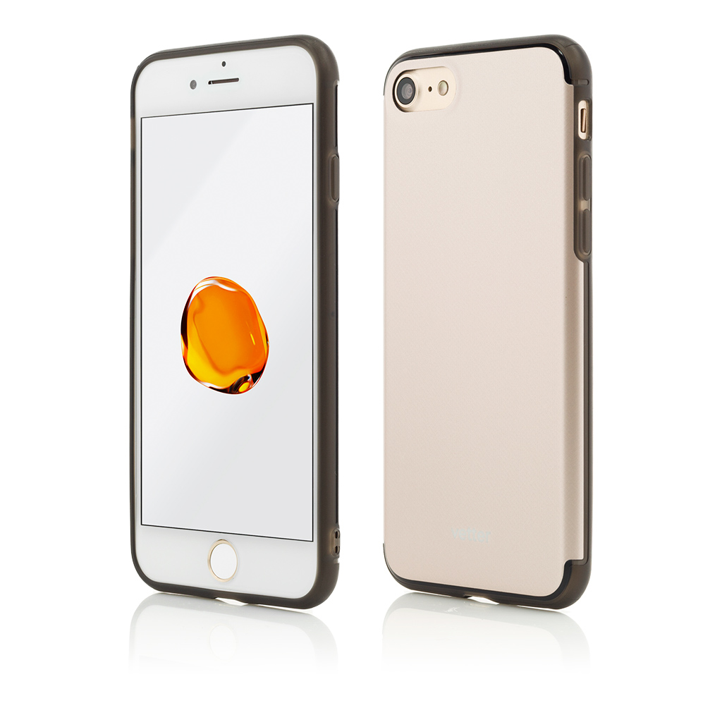 Husa iPhone SE (2020), 8, 7, Clip-On Hybrid Slim Series, Gold