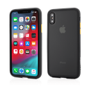 iPhone Xs Max, Clip-On Hybrid Protection, Shockproof Soft Edge and Rigid Matte Back Cover, Black