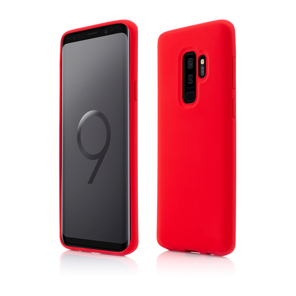 Husa Samsung Galaxy S9 Plus, Clip-On Soft Touch Silk Series, Red
