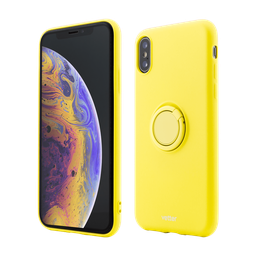 [50679] Husa iPhone XS Max, Soft Pro with Magnetic iStand, Yellow