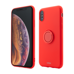 [50673] Husa iPhone XS, Soft Pro with Magnetic iStand, Red