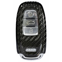 [50762] Case for Audi Key A1, A3, A4, Q5, Q7, made from Carbon, Glossy Black