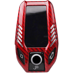 [50751] Case for BMW Display Key, made from Carbon, Glossy Red