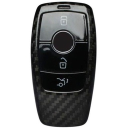[50758] Husa Case for Mercedes-Benz Key from 2016, made from Carbon, Glossy Black