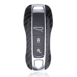 [50754] Case for Porsche Key with 4 Button Layout, made from Carbon, Glossy Black