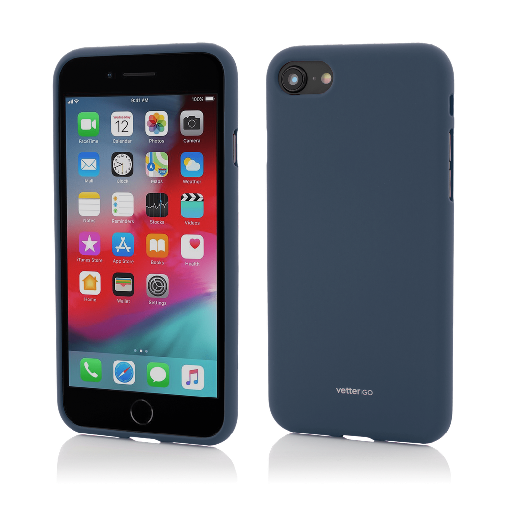 Husa iPhone SE (2020), 8, 7, Vetter GO, Soft Touch, Dark Blue