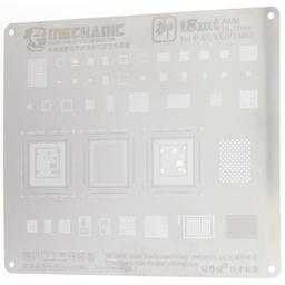 [51853] Mechanic, iSmt Series Steel Stencil 3 in 1, iPhone XR, Xs, Xs Max