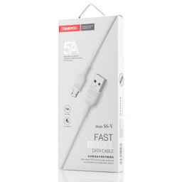 [53333] Cabluri Tranyoo, S6, Micro USB Cable, 1m, White