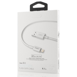 [53709] Cabluri Tranyoo, X11, USB to Lightning Fast Charging Cable, 1.2m, 3A, 18W, White