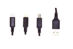 [51570] Cablu 3in1 USB to Lightning, Type-C, Micro-USB