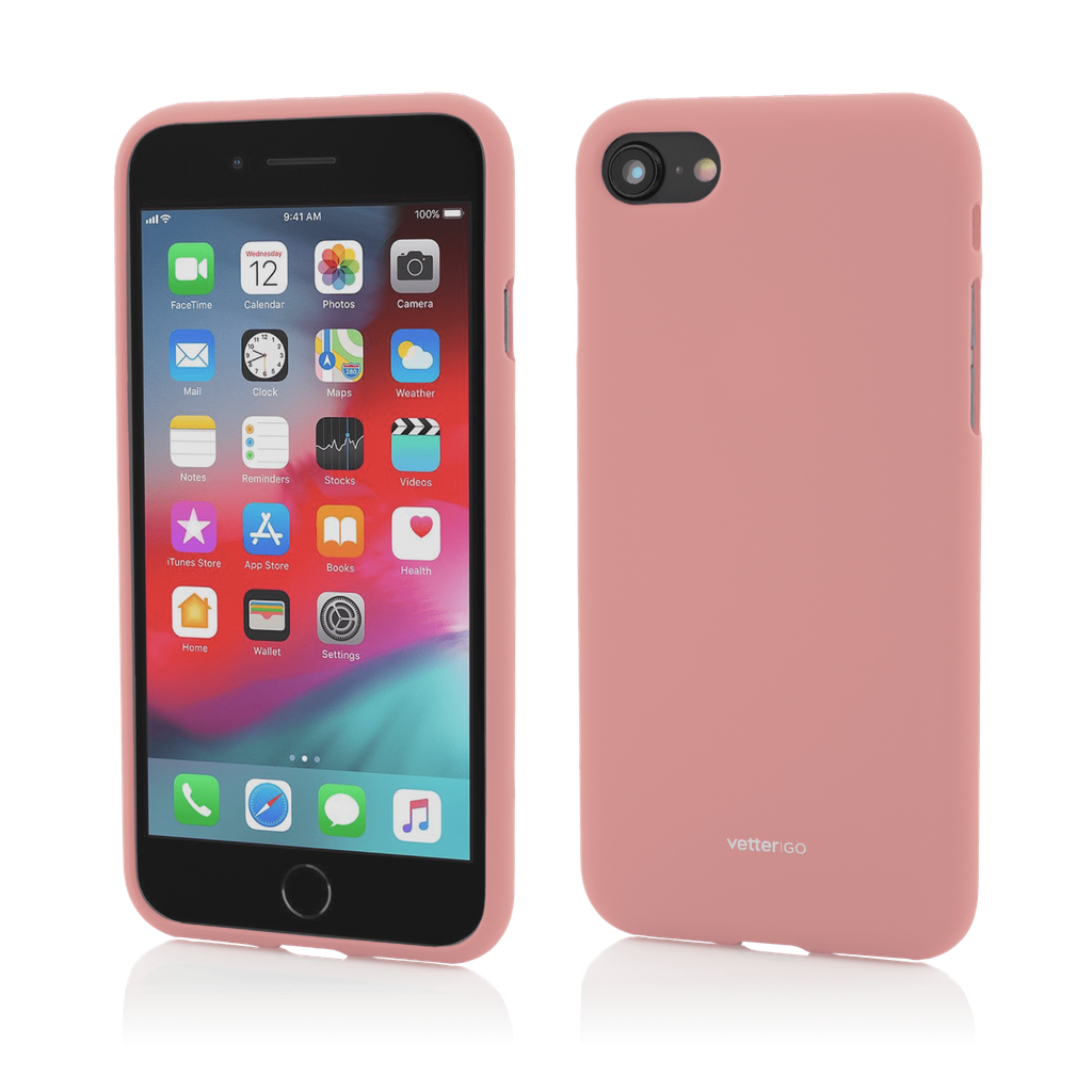 Husa iPhone SE (2020), 8, 7, Vetter GO, Soft Touch, Pink, Resigilat