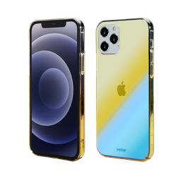 [54503] iPhone 12 Pro, 12, Smart Case Aurora, Slim, Gold
