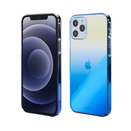[54506] iPhone 12 Pro Max, Smart Case Aurora, Slim, Blue