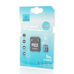 [54890] USAMS, High Speed TF Card 16GB + Adapter, US-ZB117, Blue