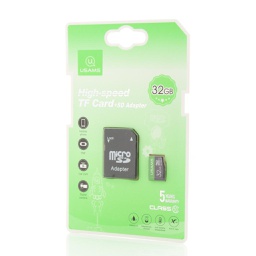 [54891] USAMS, High Speed TF Card 32GB + Adapter, US-ZB118, Green