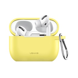 [54903] USAMS, Silicone Protective Cover For AirPods Pro, US-BH568, Yellow
