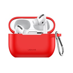 [54904] USAMS, Silicone Protective Cover For AirPods Pro, US-BH568, Red