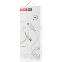 [55068] Tranyoo, X4, Micro USB Cable, 1.5m, White