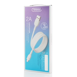 [55162] Tranyoo, S7, Micro USB Cable, 3m, 2A, White