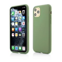 [55956] Produs Resigilat, Husa iPhone 11 Pro, Clip-On Soft Touch Silk Series, Green