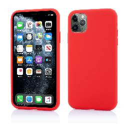 [55967] Produs Resigilat, Husa iPhone 11 Pro, Clip-On Soft Touch Silk Series, Red