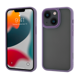 [57182] Husa iPhone 13 mini, Clip-On Hybrid, Shockproof Soft Edge and Rigid Back Cover, Purple