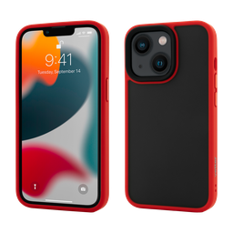 [57186] Husa iPhone 13, Clip-On Hybrid, Shockproof Soft Edge and Rigid Back Cover, Red