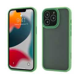 [57200] Husa iPhone 13 Pro Max, Clip-On Hybrid, Shockproof Soft Edge and Rigid Back Cover, Light-Green