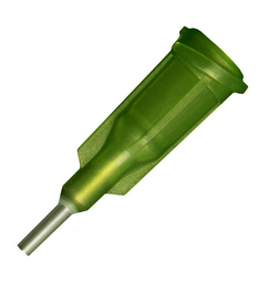 [61003] Blunt Tip Dispensing Fill Needles. Olive 14ga x 0.25&quot;