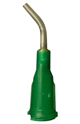 [61004] Blunt Tip Dispensing Fill Needles, 45°Angled Olive 14ga x 0.5&quot;