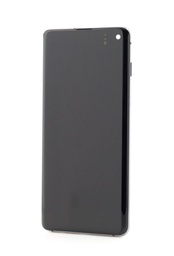[61137] LCD Samsung Galaxy S10, G973, Black + Rama, Swap