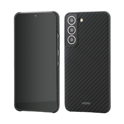 [61292] Husa Samsung Galaxy S22, Clip-On MagSafe Compatible, made from Aramid Fiber, Kevlar, Black