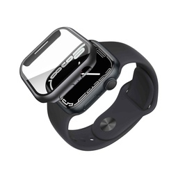 [61327] invisiGUARD, All round protective case for Apple Watch 9, 8, 7, 6, 5, 4, 44/45mm, Black