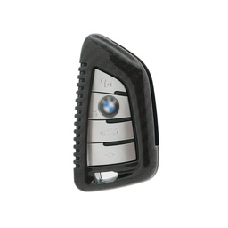 [61328] Husa pentru cheie BMW Seria 2 3 5 6 7 Seria M5 X1 X2 X3 X5, Carbon, Glossy Black