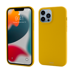 [61765] Produs Resigilat, Husa iPhone 13 Pro, Clip-On Soft Touch Silk Series Mag Safe Compatible, Yellow