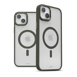 [62736] Husa iPhone 14, Clip-On Hybrid, Matt, MagSafe Compatible, Green