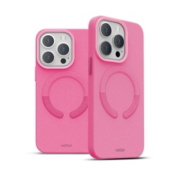 [62773] Husa iPhone 14 Pro, Clip-On Vegan Leather, MagSafe Compatible, Pink