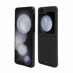 [62857] Husa Samsung Galaxy Z Flip5 5G, Clip-On, made from Aramid Fiber, Kevlar, Black