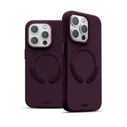 [63229] Husa iPhone 15 Pro, Clip-On Vegan Leather, MagSafe Compatible, Purple
